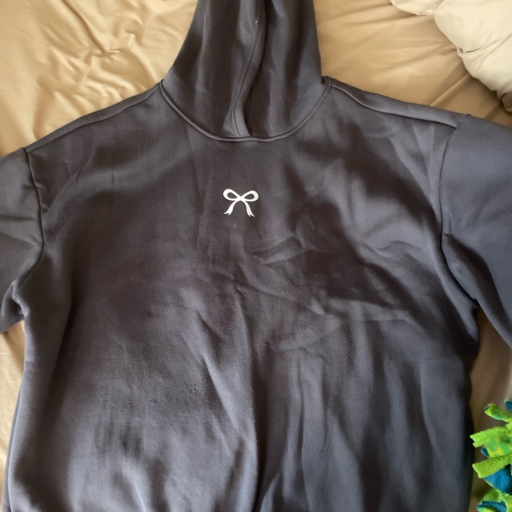 Black Hoodie with White Logo